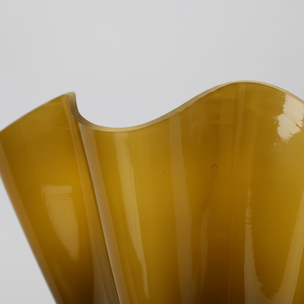 Glanzende gebogen glasrand van de Bellina wandlamp