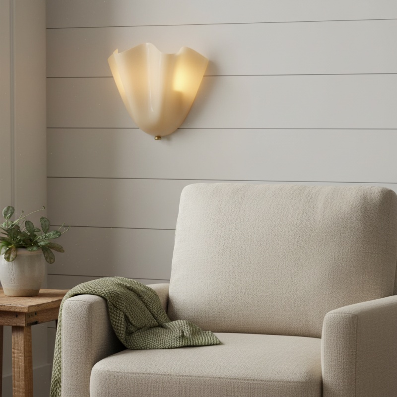 Bellina wandlamp in een lichte zithoek