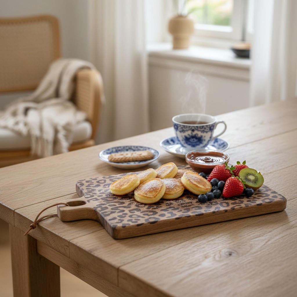 Sapele houten plank in keuken