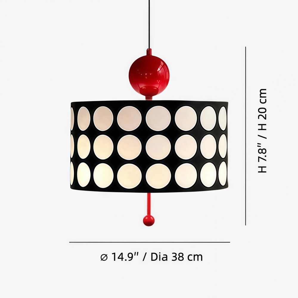 Dotrelia afmetingen Ø 14,9 inch, diameter 38 cm, hoogte 20 cm
