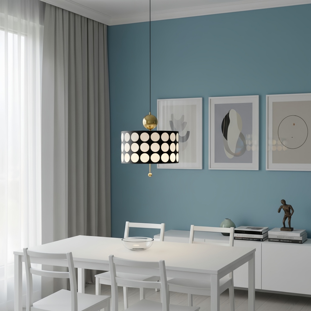 Dotrelia hanglamp in een lichte eetruimte