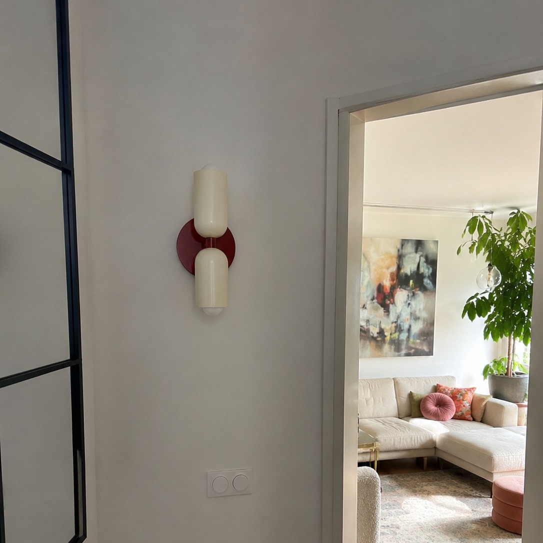 Klantfoto van Symra wandlamp bij woonkamer