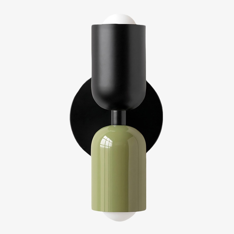 Symra wandlamp in zwarte en crème uitvoering