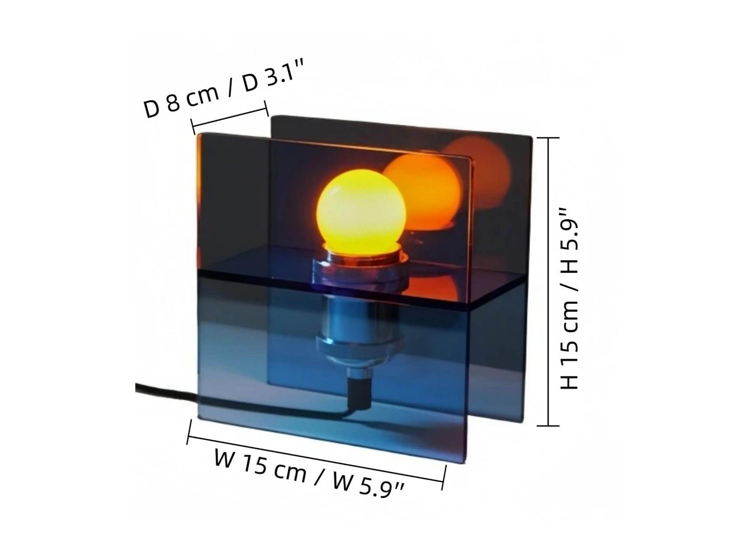Afmeting B 15 cm D 8 cm H 15 cm