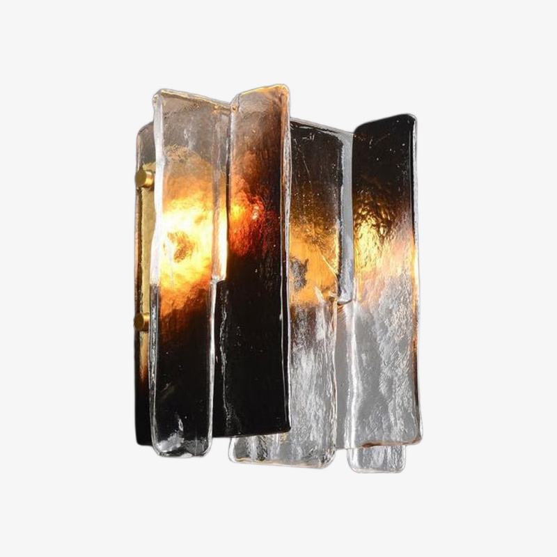 Lumiridge wandlamp zwarte en heldere glazen uitvoering