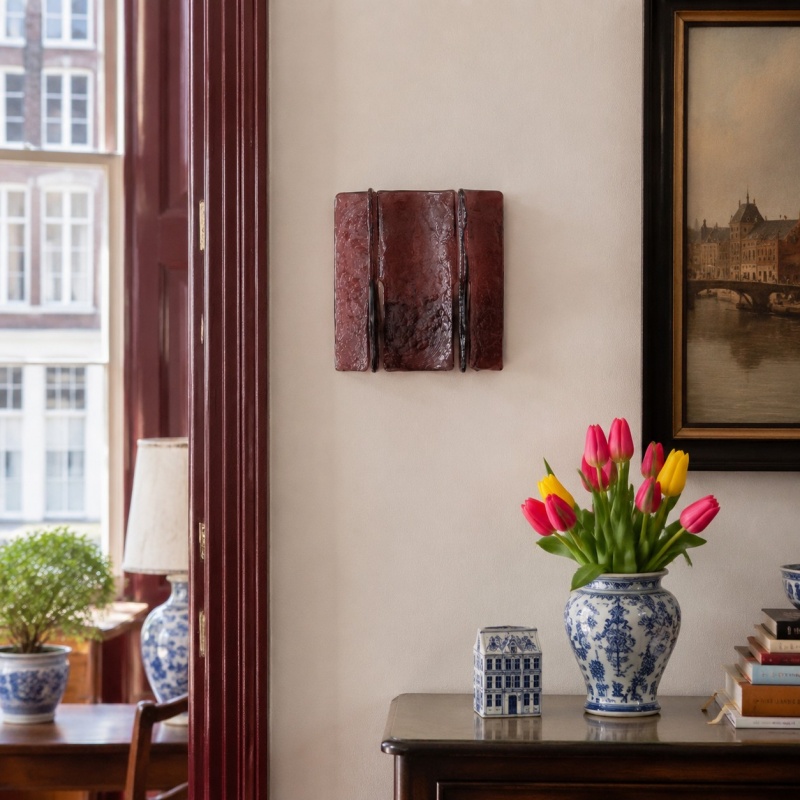 Lumiridge wandlamp bij raam en houten kast