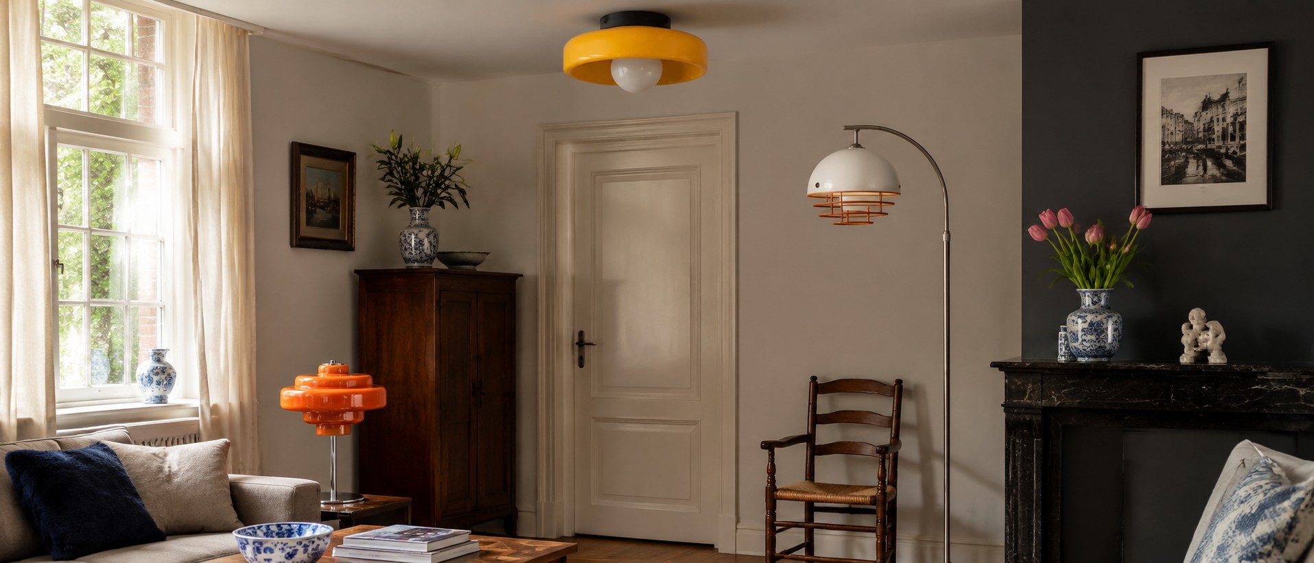 Bauhaus-serie sfeerkamer met verschillende lampen