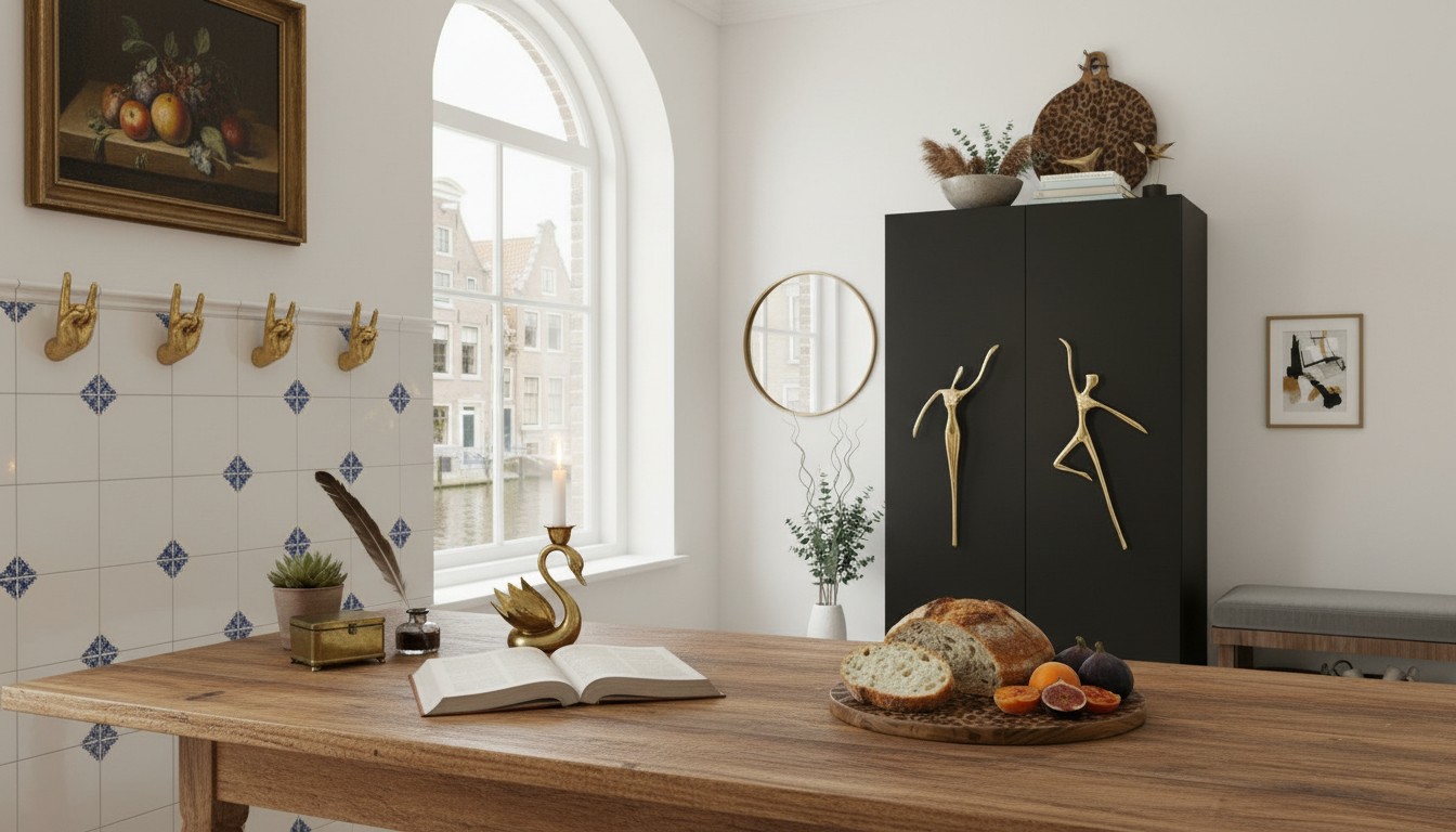 Woonaccessoires in een interieur