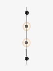 Alabaster Orb Vertical Wall Sconce -