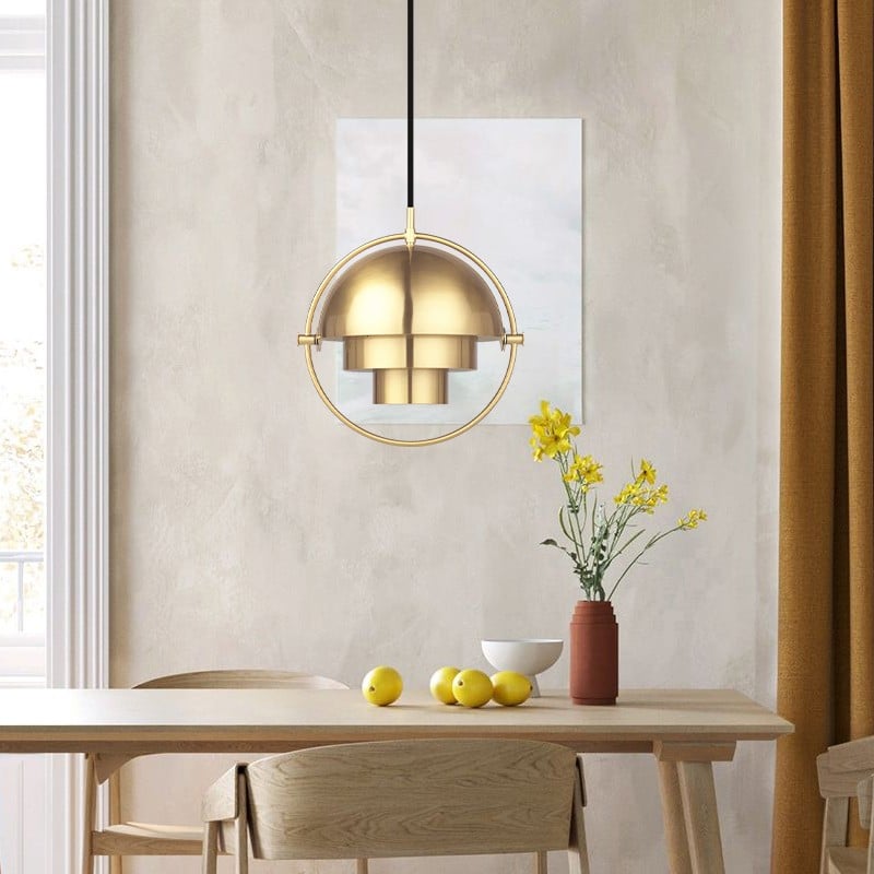 Danish Rotatable Metal Pendant Light S7