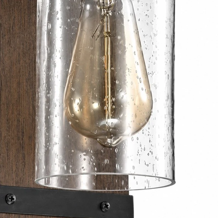 Close detail of seeded glass texture