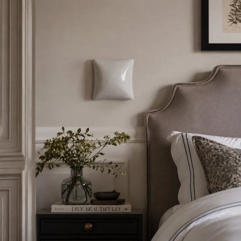 bedroom wall scene
