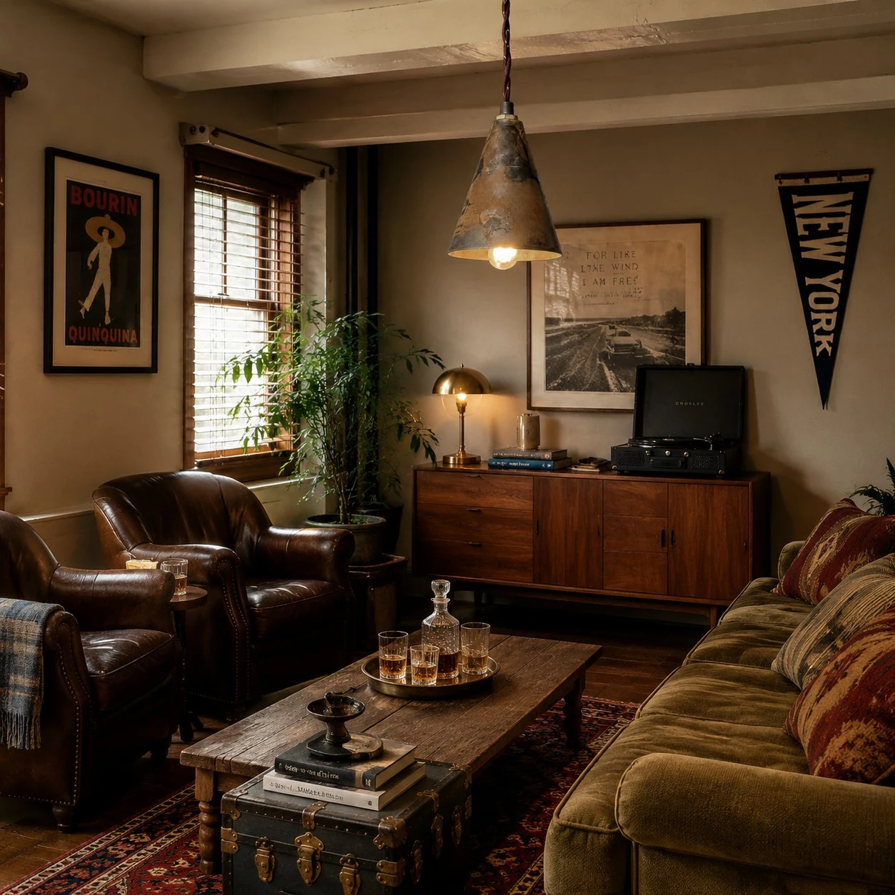 Vintage Study Room Scene