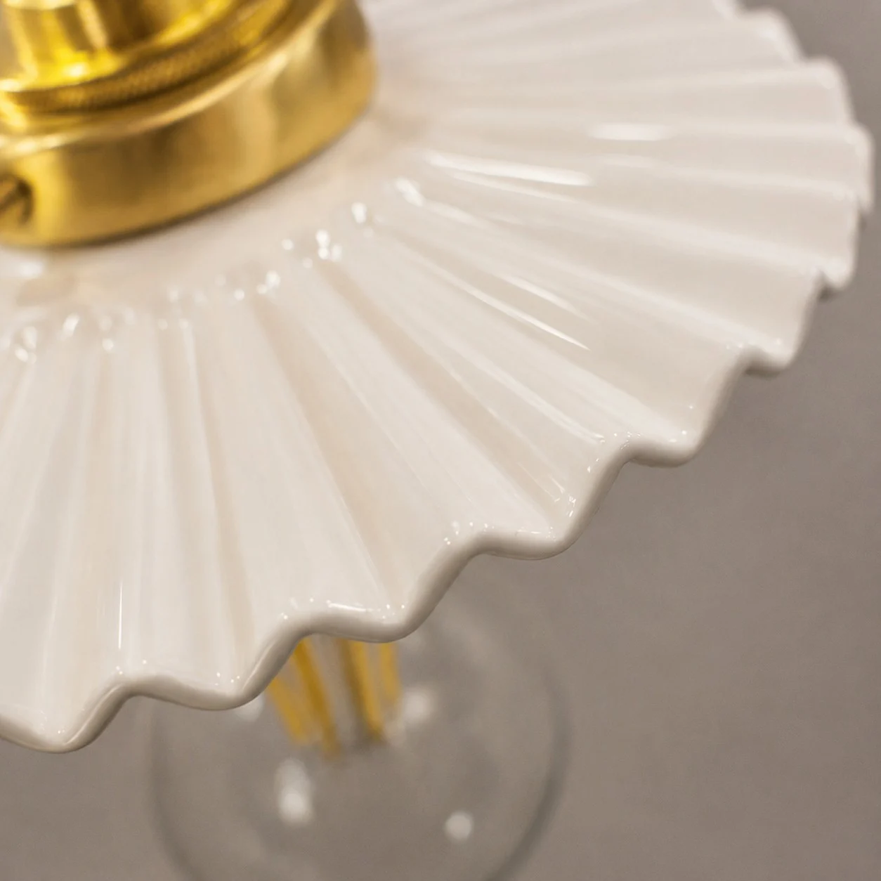 pleated ceramic pendant light 26
