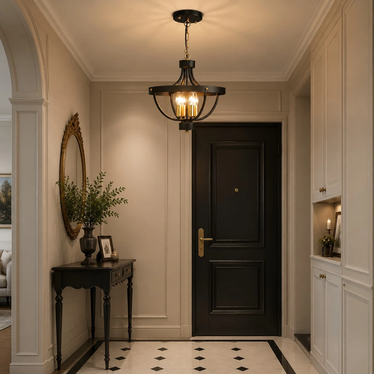 Entryway installation scene