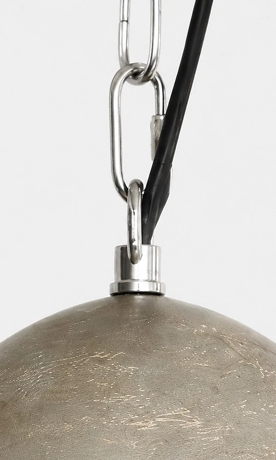 Vintage Distressed Metal Dome Pendant Light