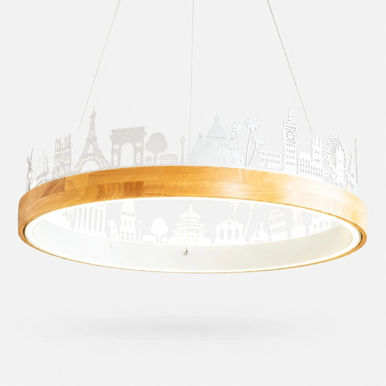 62 cm (24.4 in) (24.4 in) white pendant light