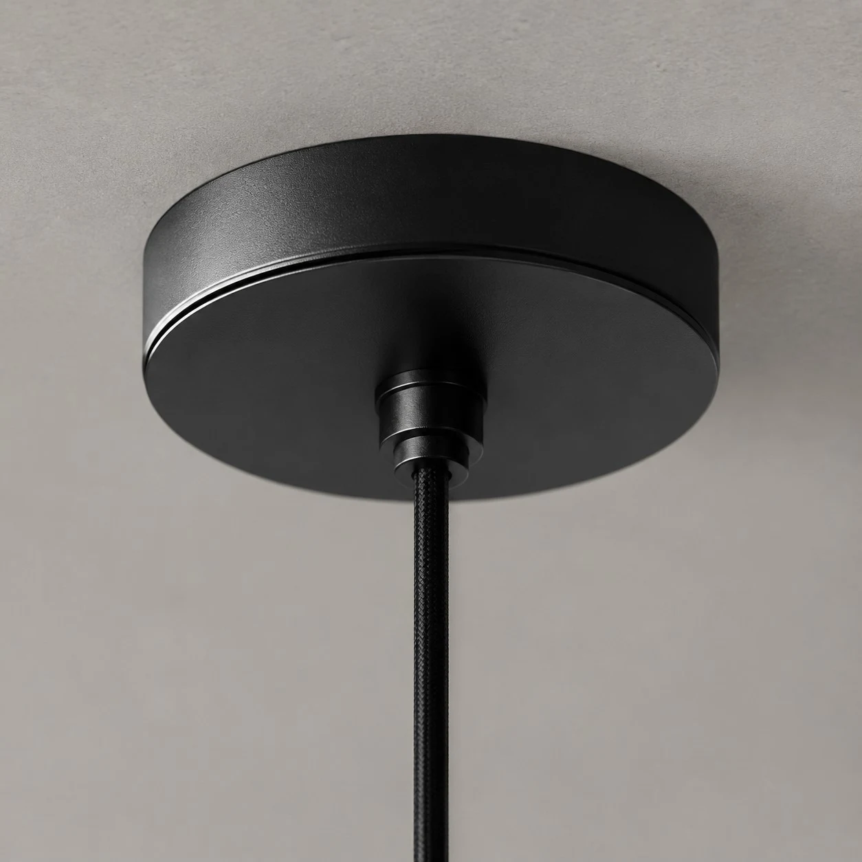 Grey Stone Pendant Light with Paper Diffuser