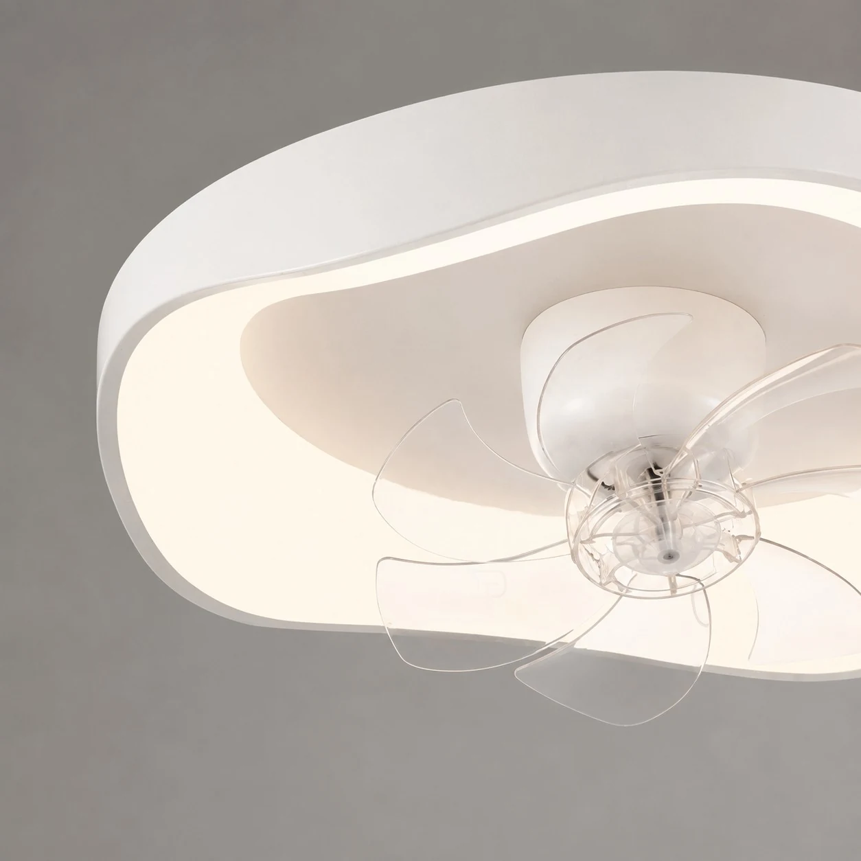 Side-lit white ceiling fan light product view
