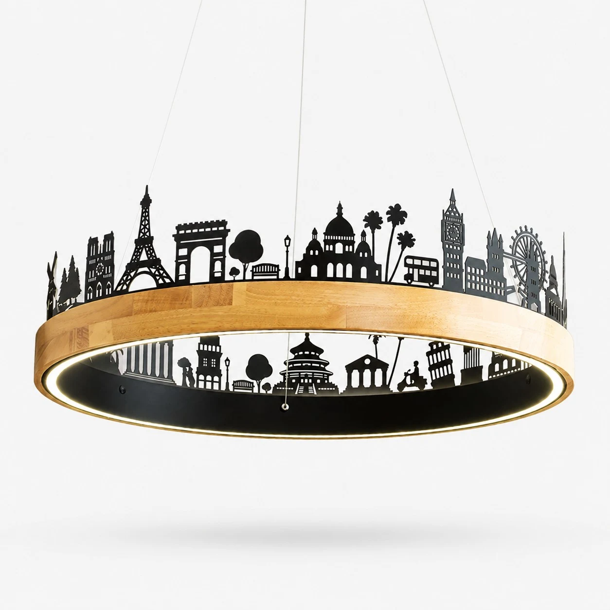 62 cm (24.4 in) (24.4 in) black pendant light