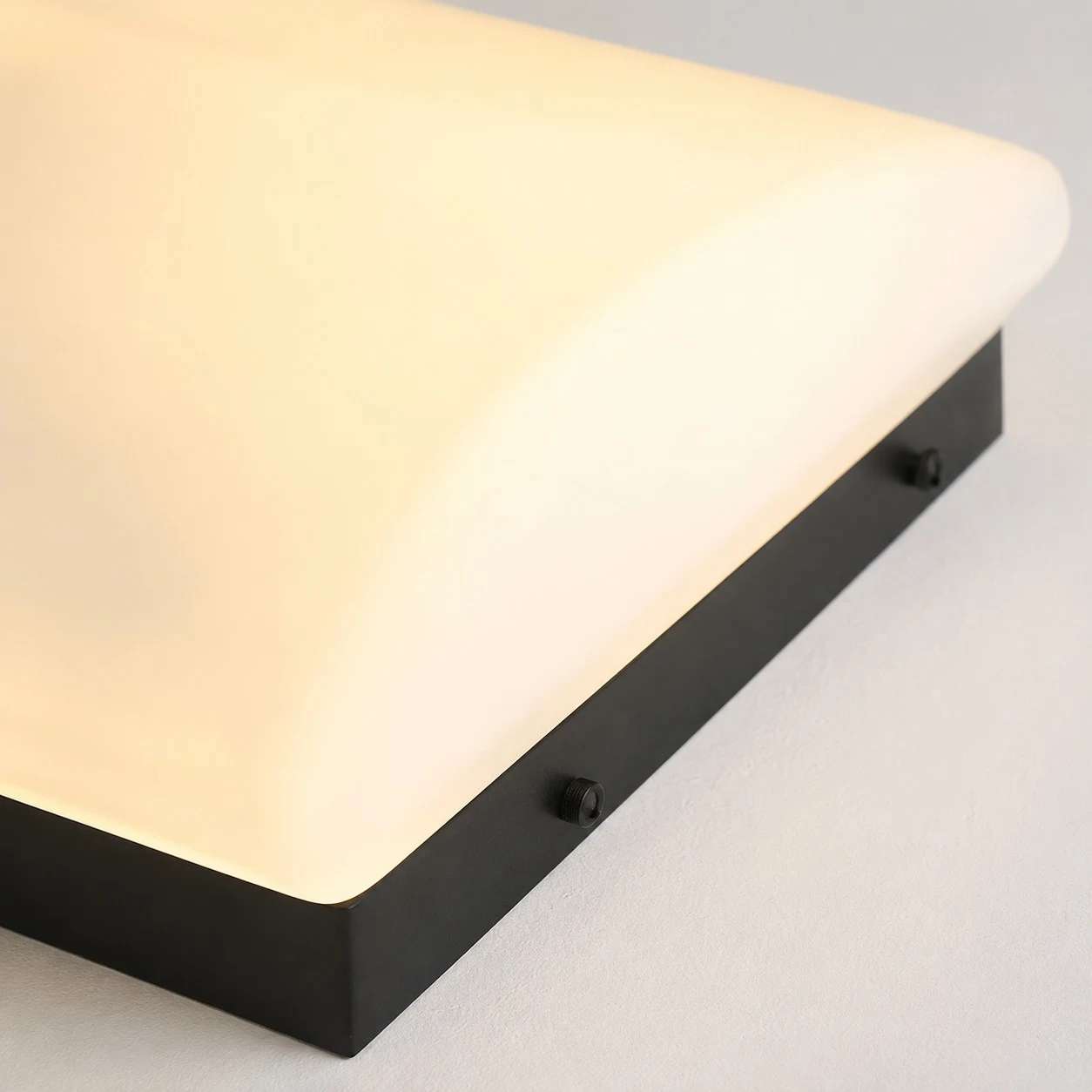 Warm glass shade detail