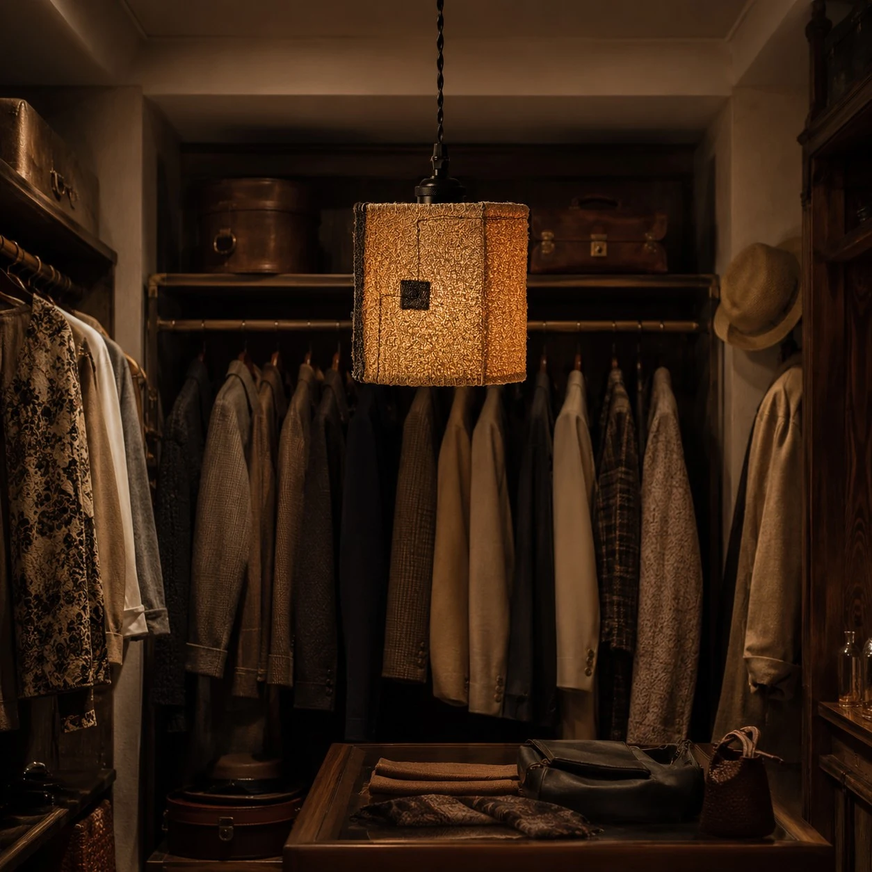 Natural Loofah Woven Pendant Lamp Wabi Sabi Patchwork Hanging Light