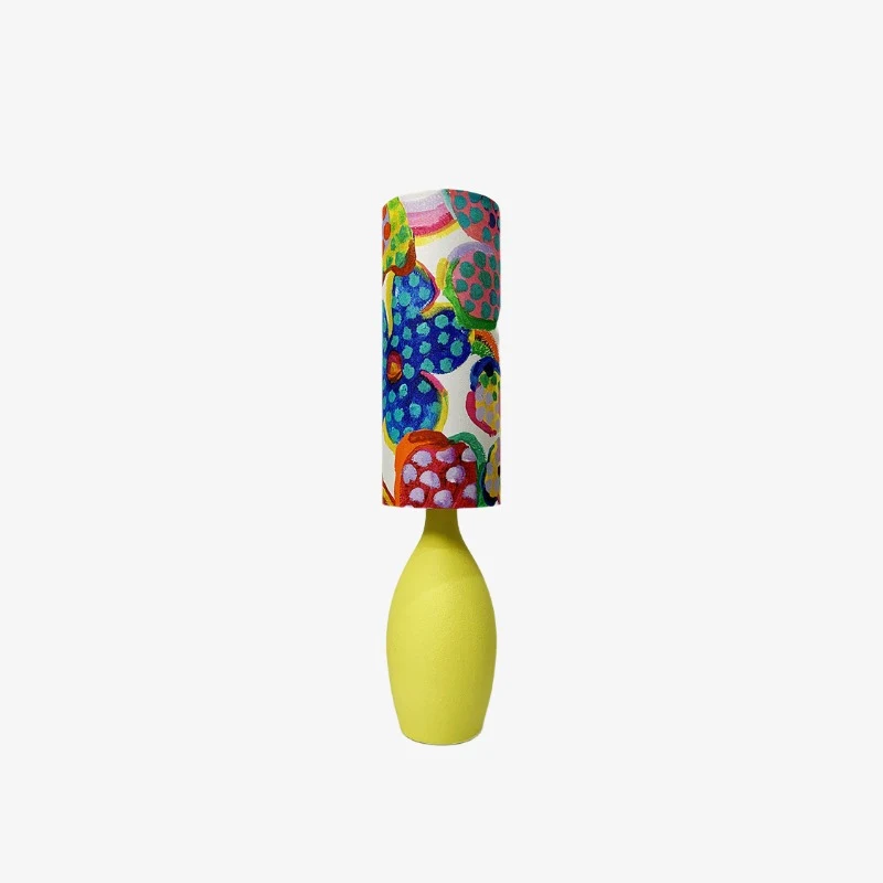 Colorful dot shade table lamp