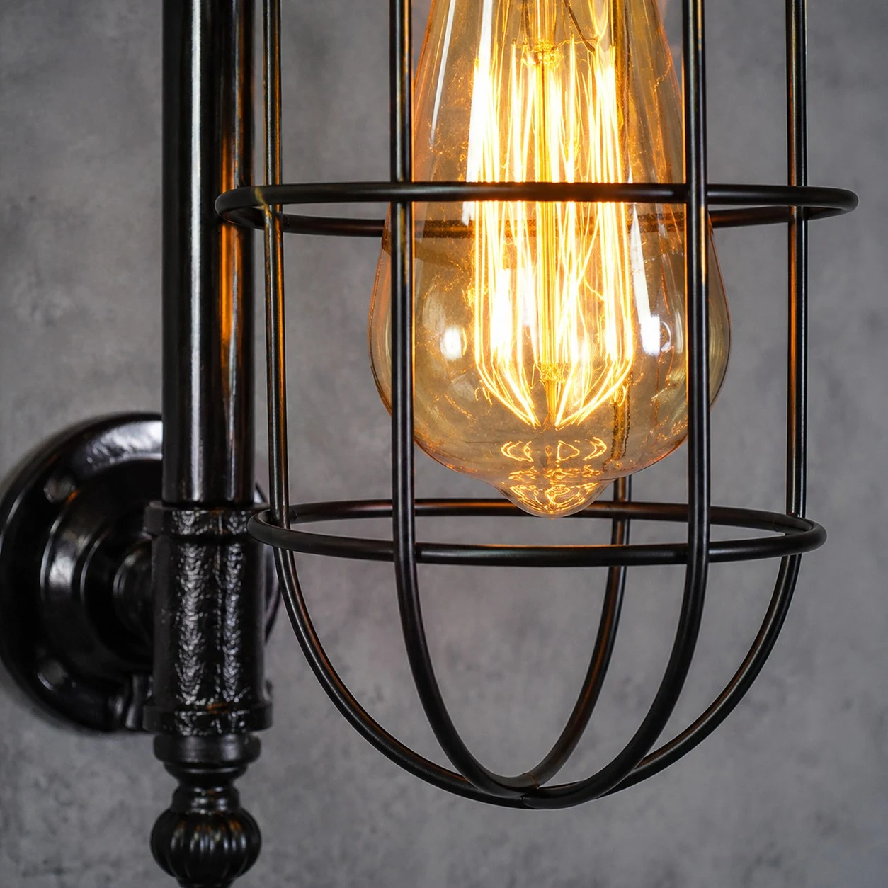 detail - metal cage and bulb reference
