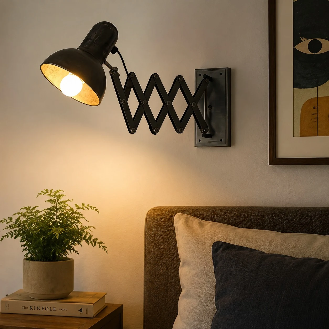 sofa corner lighting scene