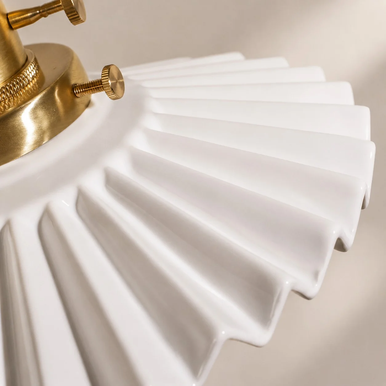 pleated ceramic pendant light 23