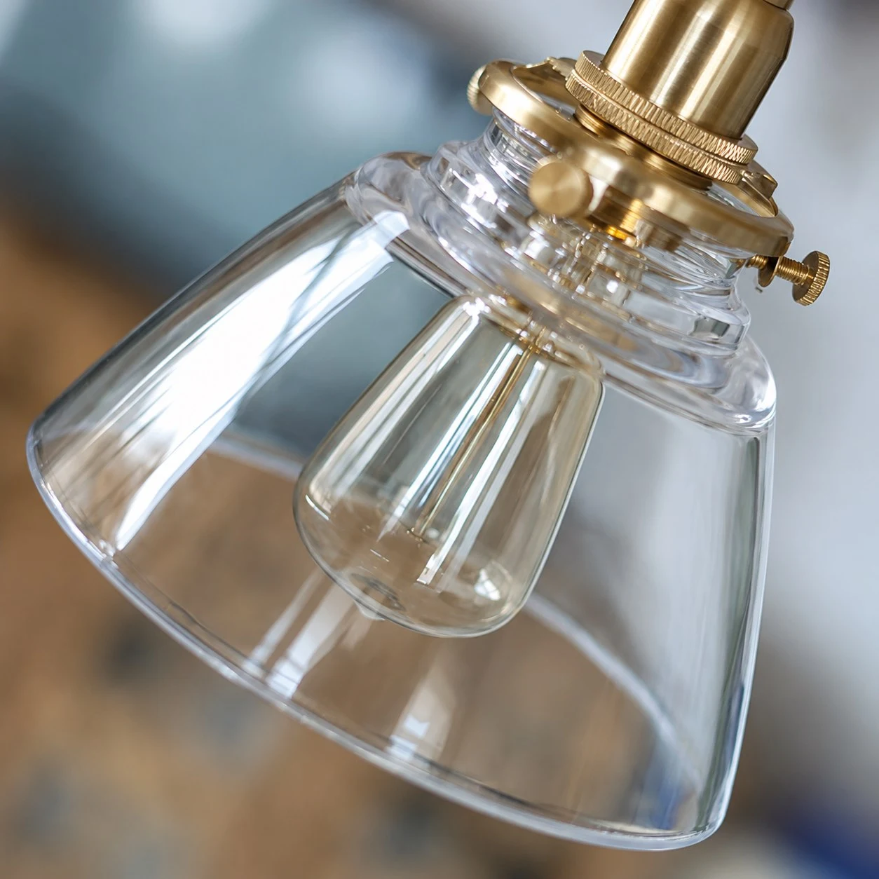 Pantalla de cristal transparente