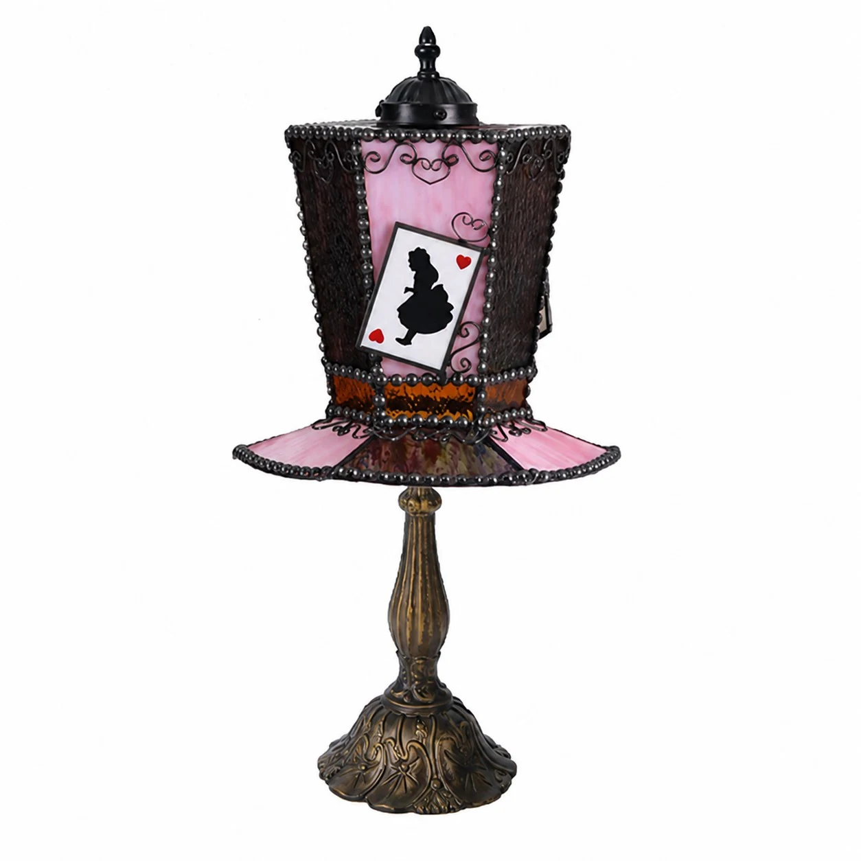 Rabbit Card Rose Purple decorative table lamp