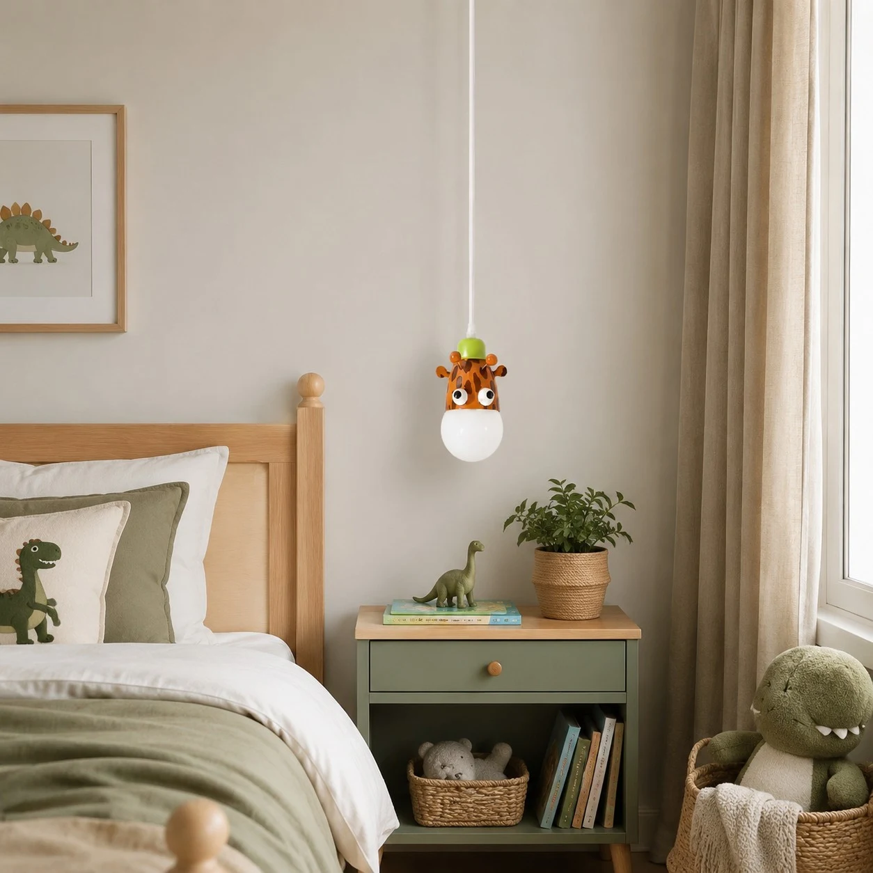 Giraffe LED pendant light room view