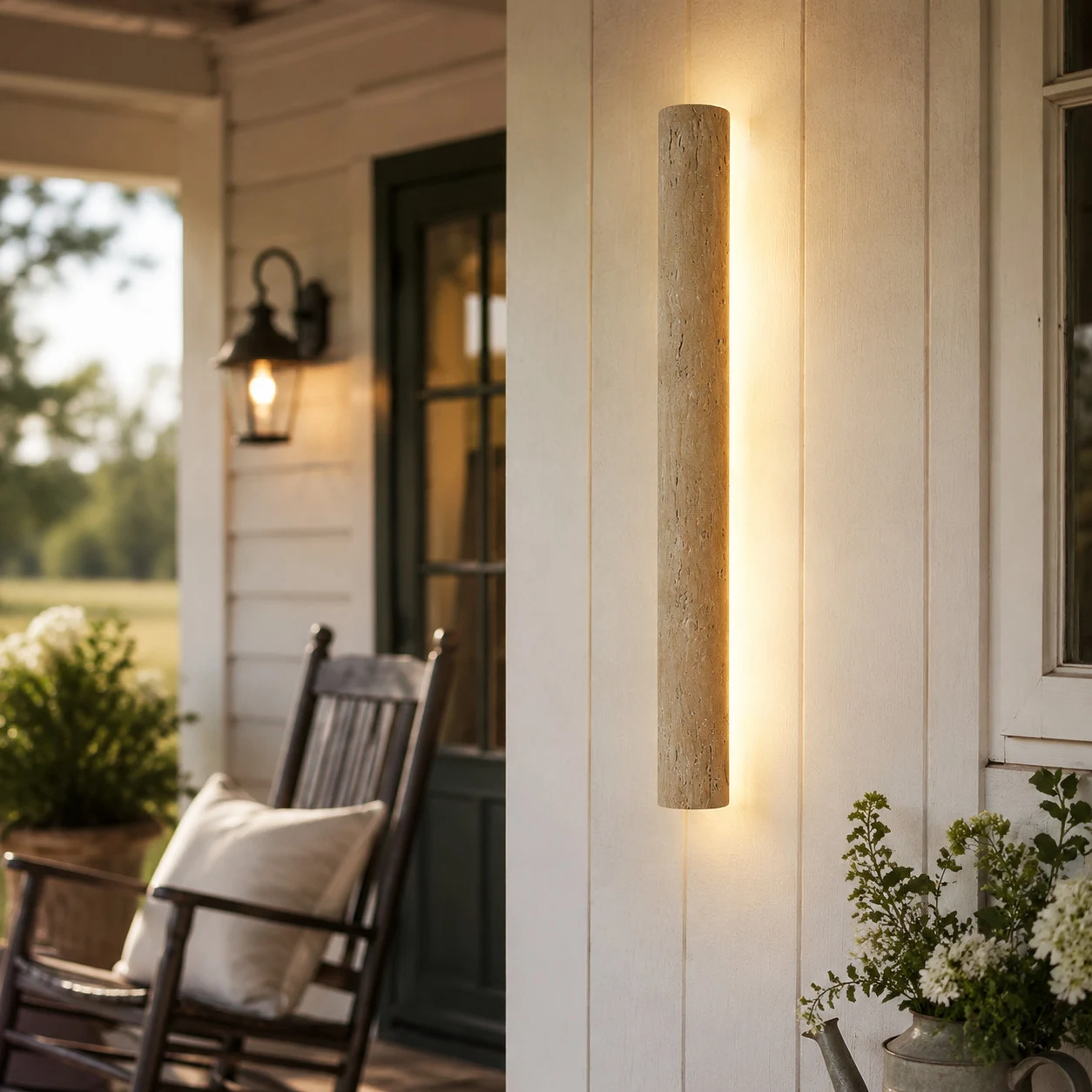 Outdoor wall light scene