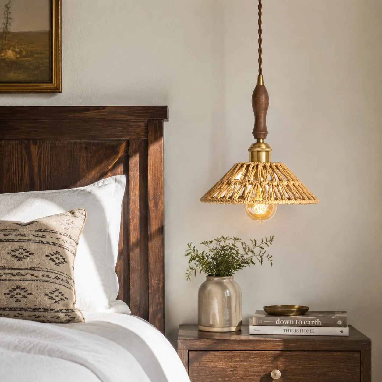 Bedroom bedside scene