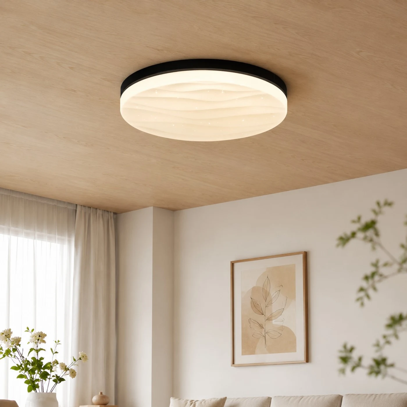 Italian minimalist starry sky flush mount ceiling light image 6
