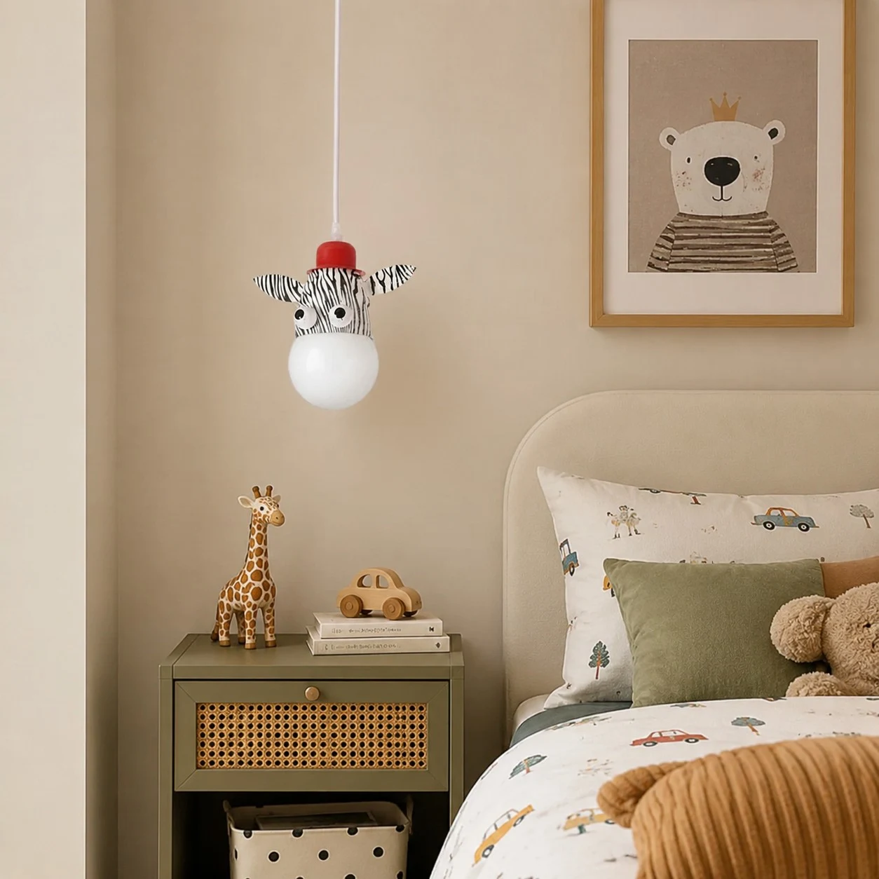 Monkey LED pendant light room view