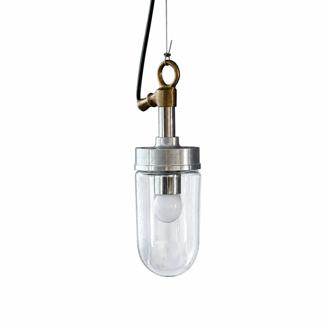 Modern clear glass pendant lamp image 6