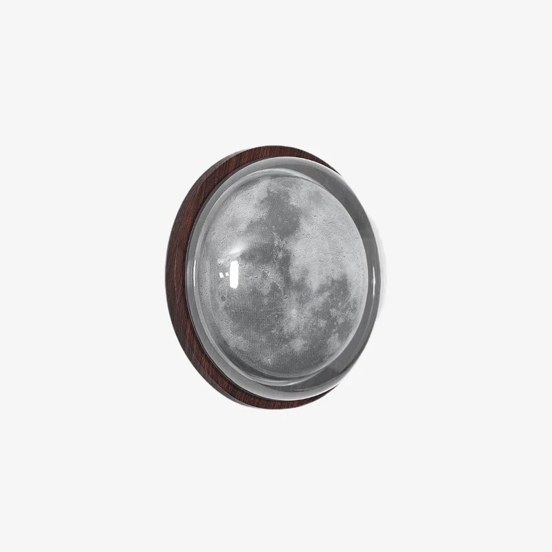 walnut moon wall light product view