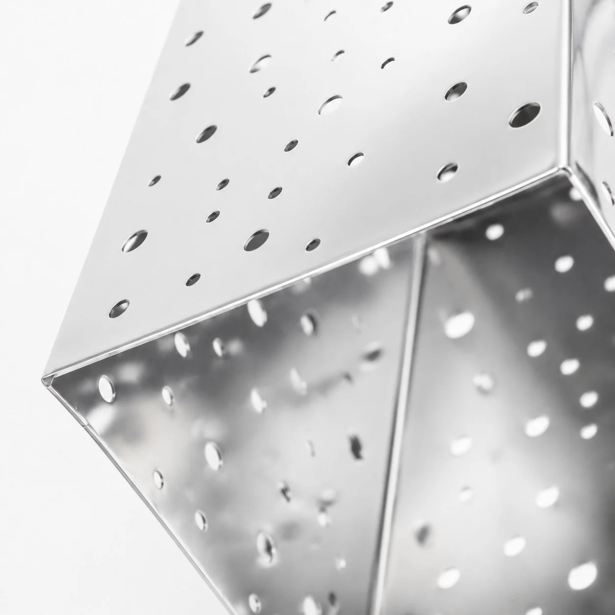 Bauhaus Hollow Silver Single Pendant Light