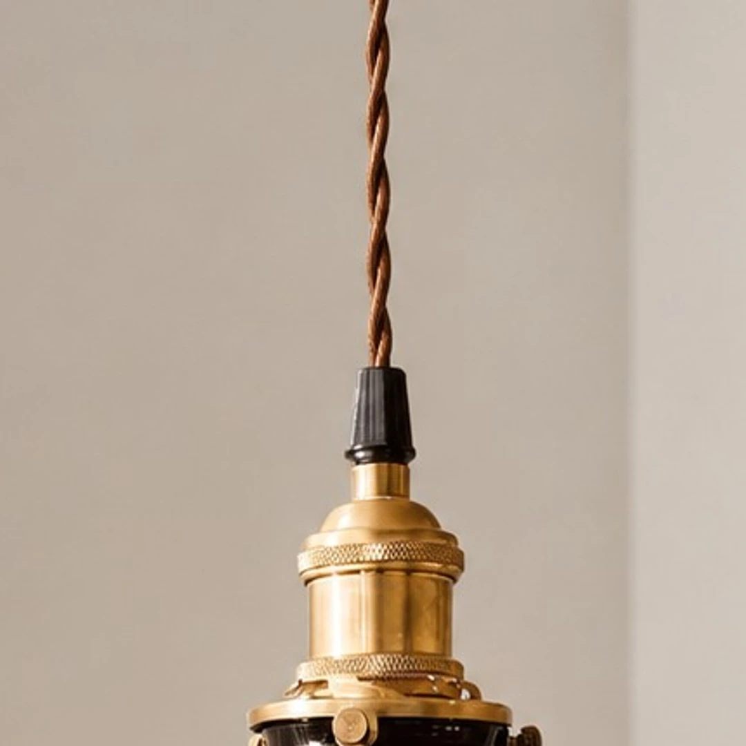 Pleated Ceramic Pendant Light detail image