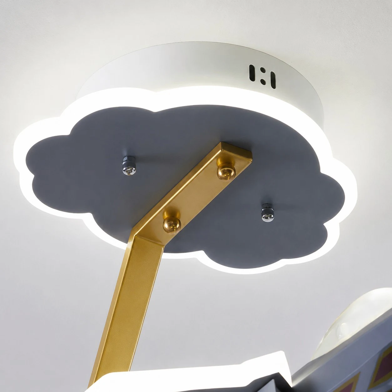 Cloud canopy and ceiling mount detail