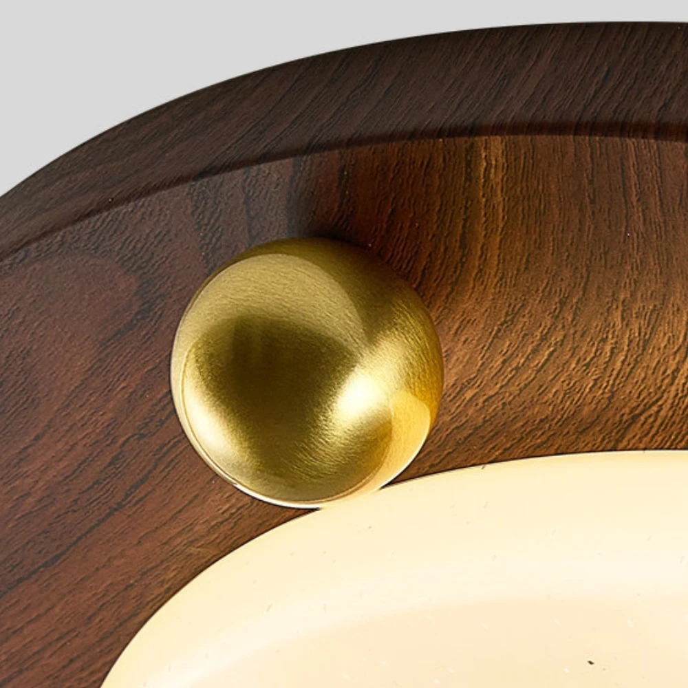 Walnut RGB Dynamic Sky Flush Mount Ceiling Light