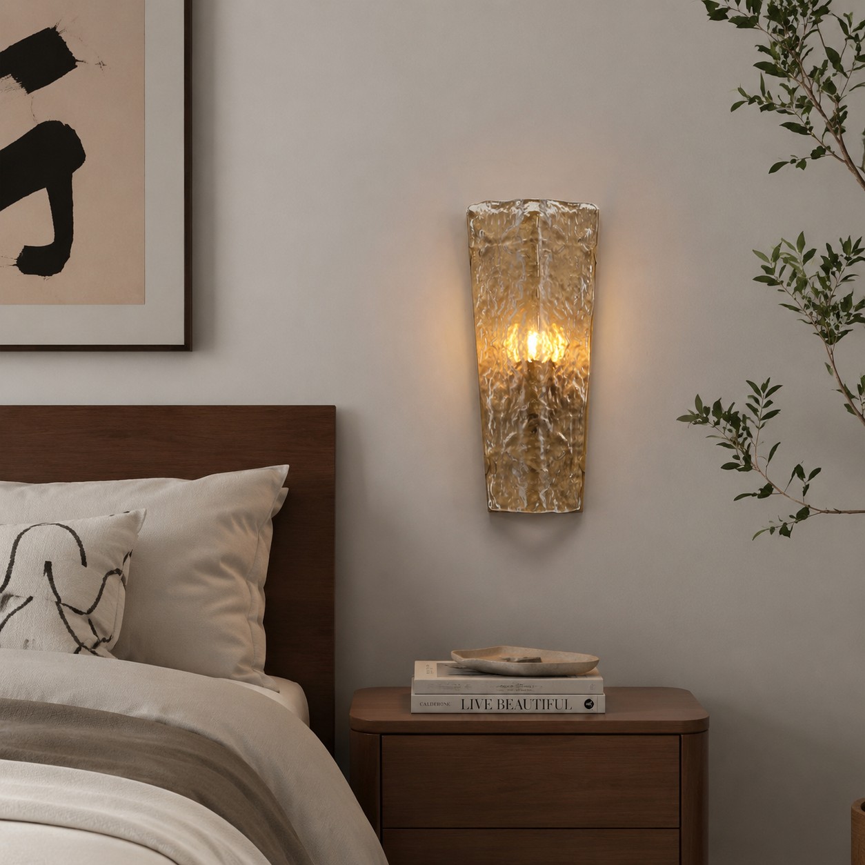 bedroom installation scene
