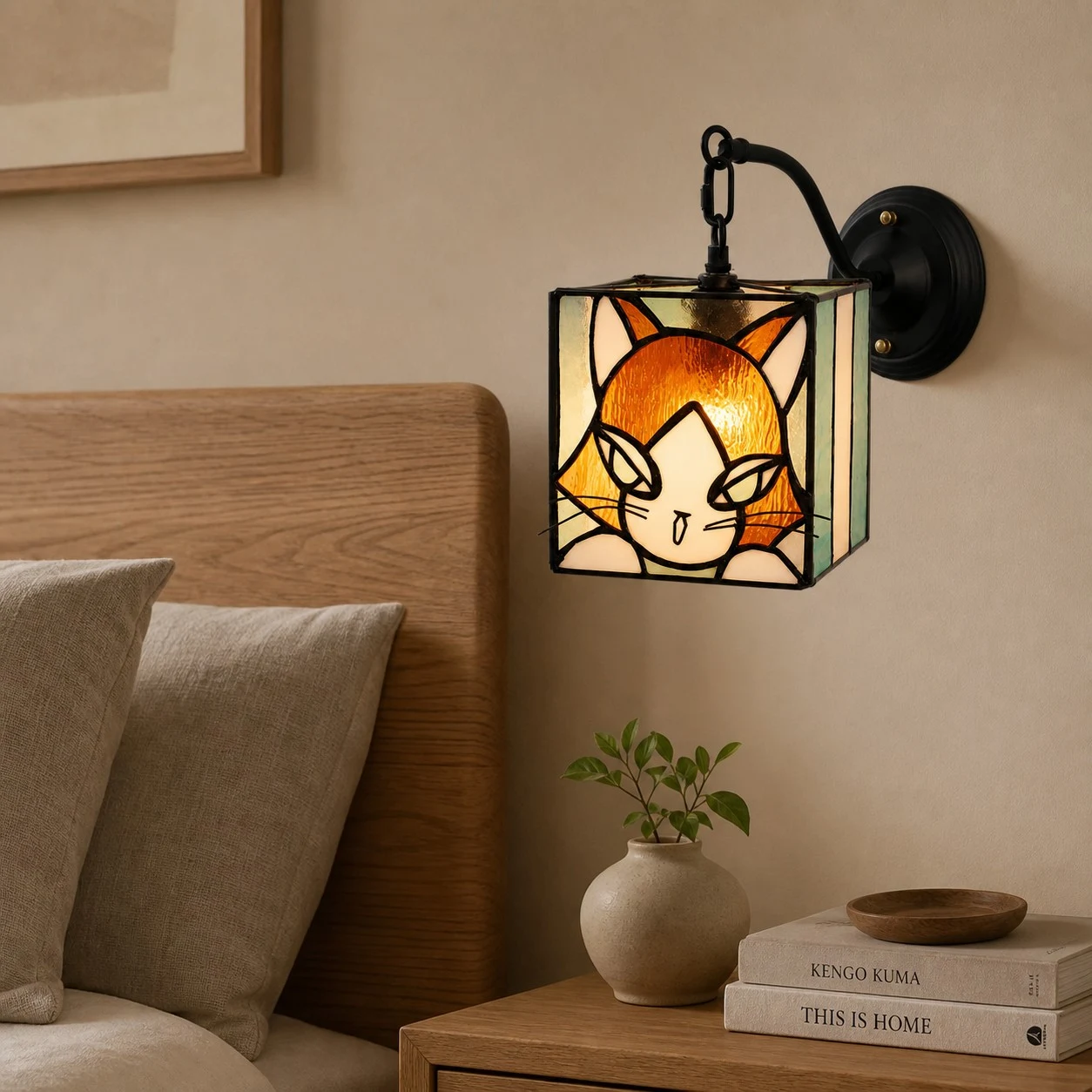 Installed wall lighting scene
