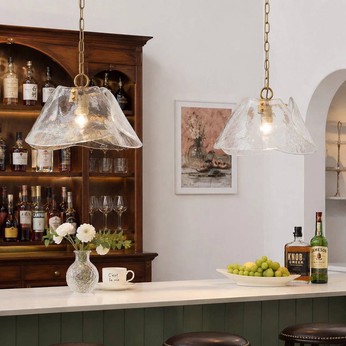 Home bar scene