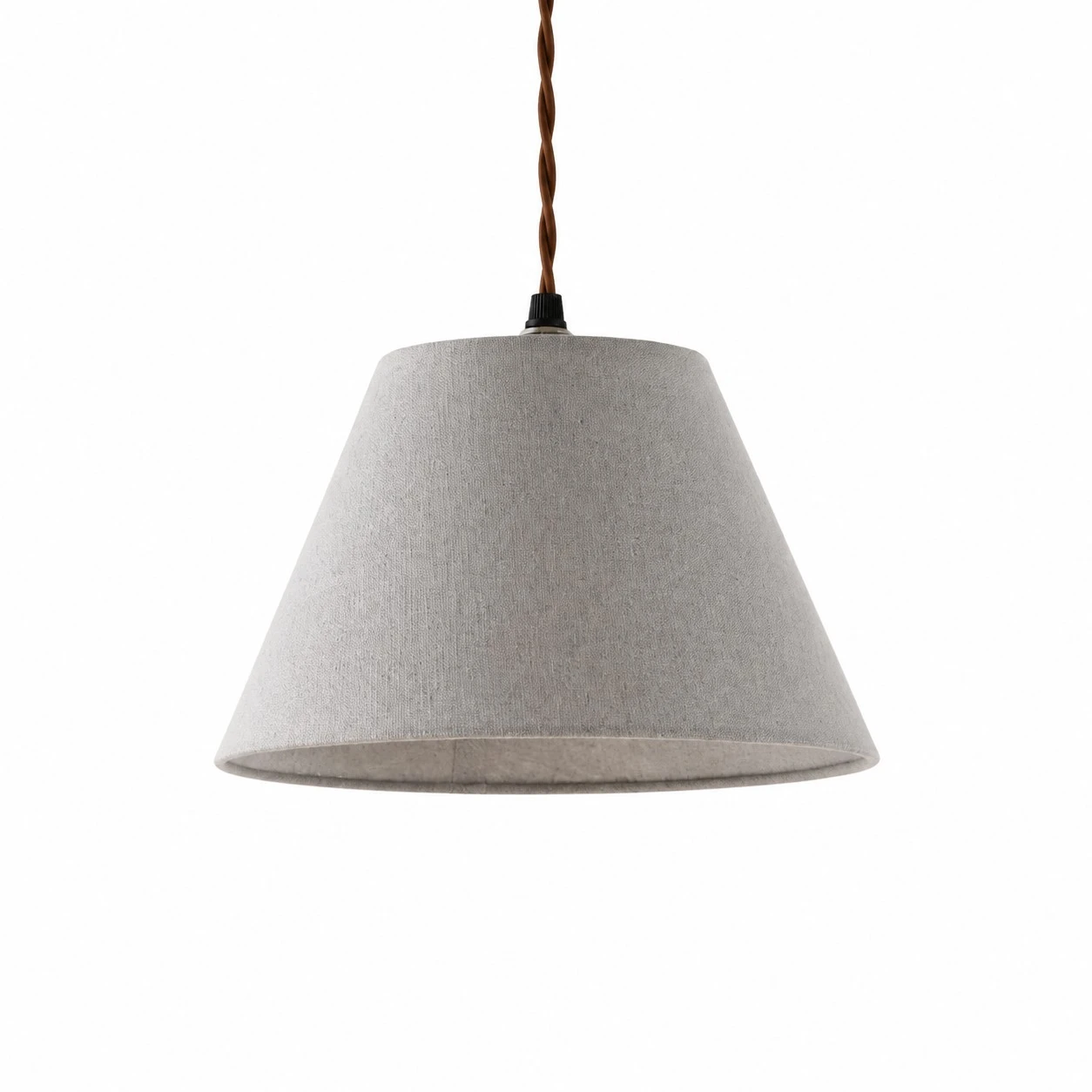 Eaveside Skirt Vintage Fabric Shade Pendant Light - Soft Gray Blue