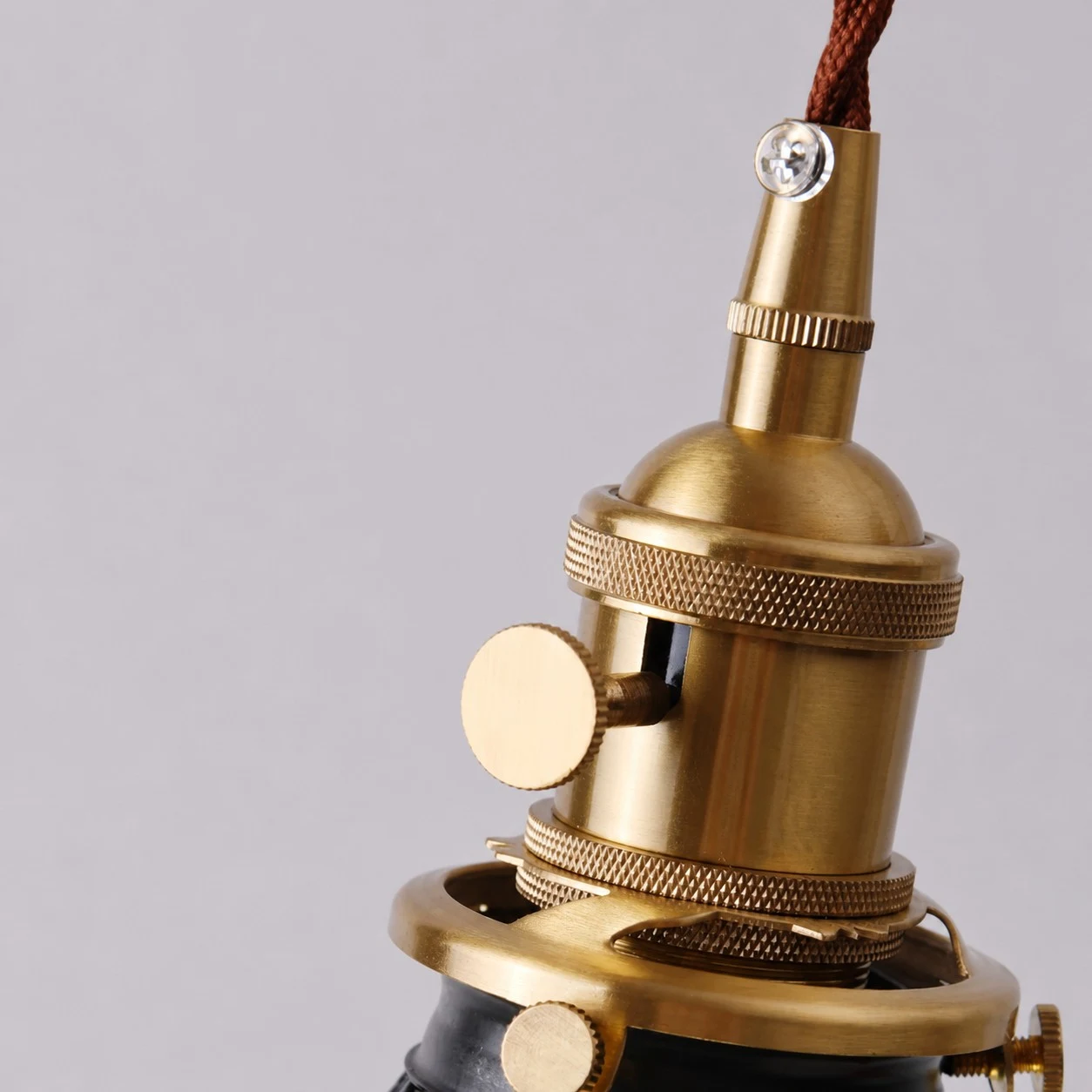 brass socket hardware detail