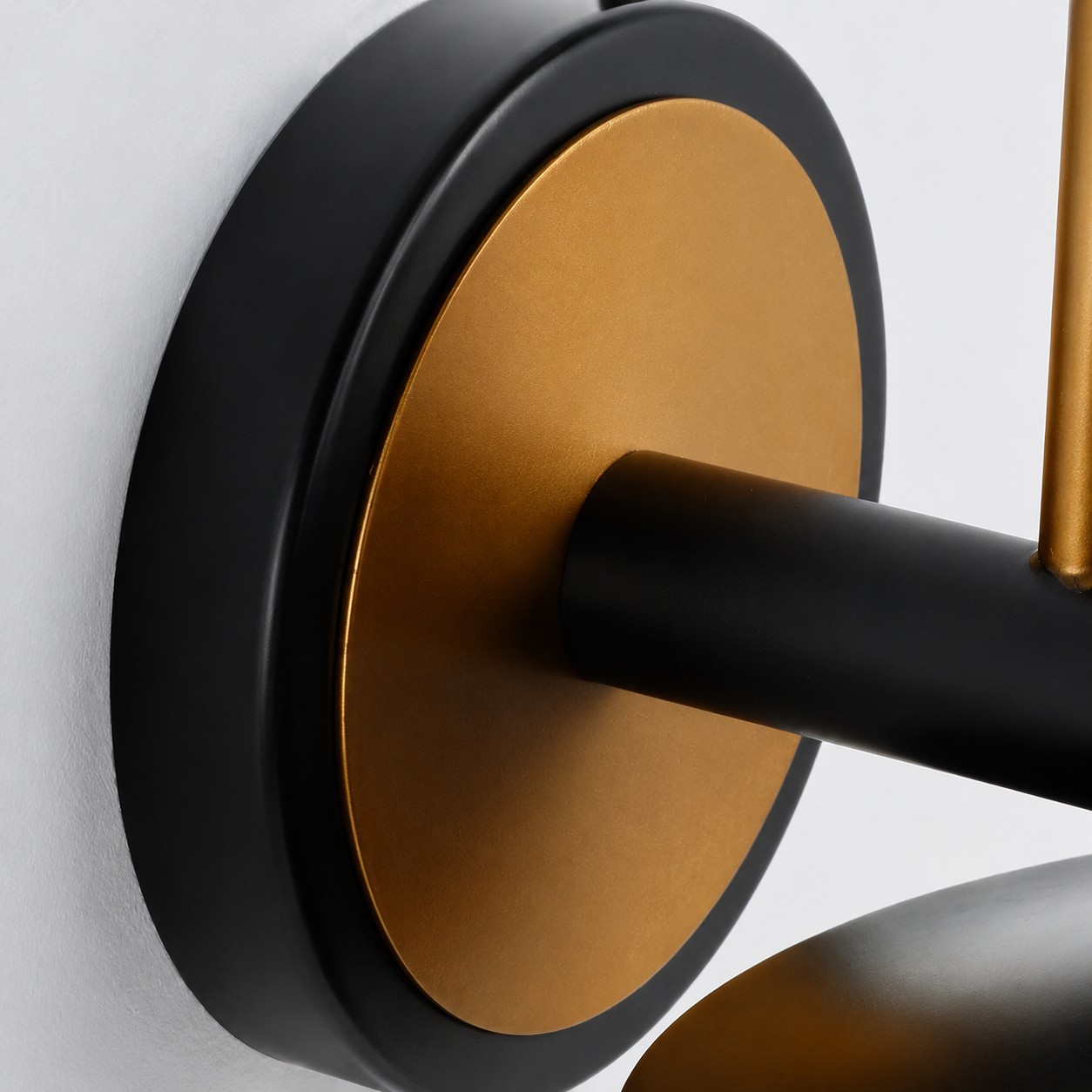 Black and Gold Outdoor Wall Lantern