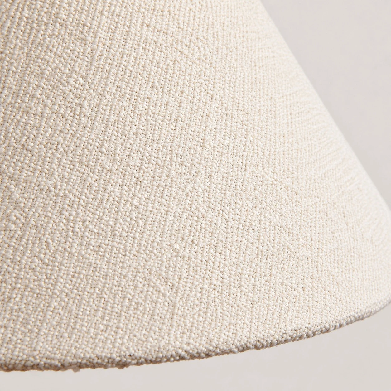 Cream woven fabric shade texture detail